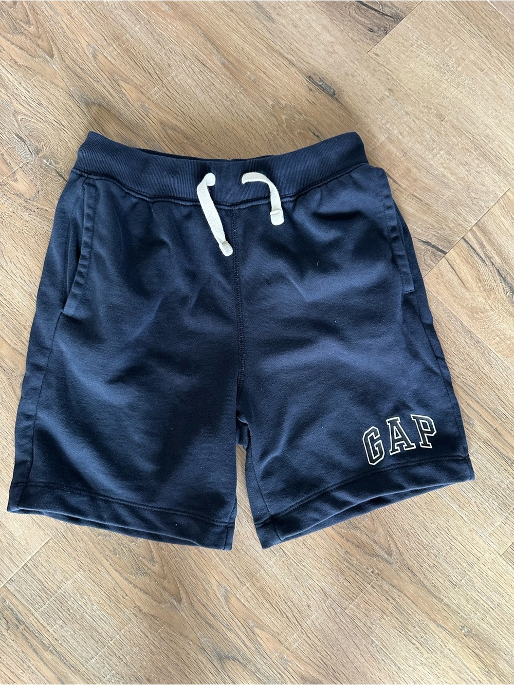 Kids Gap Logo Pull-On Shorts Navy Blue Size Medium 8